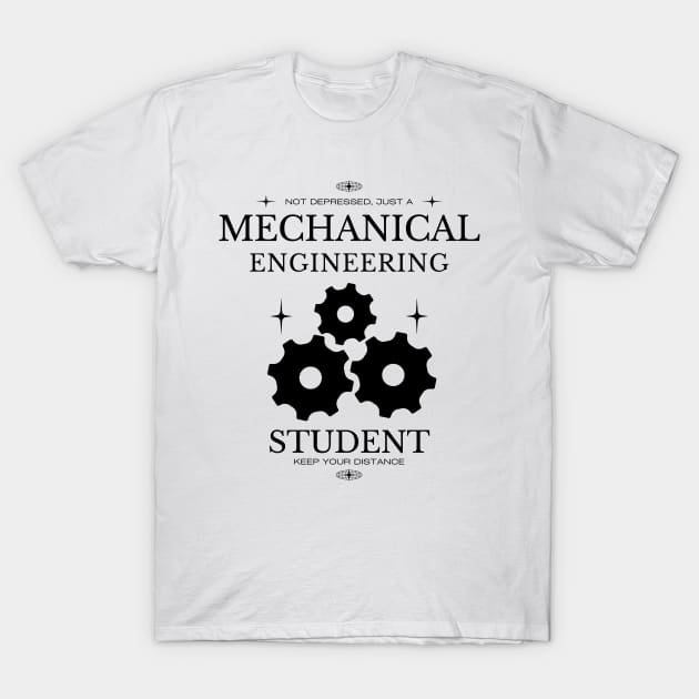 Mechanical Engineering Student - White Version - Engineers T-Shirt by Millusti